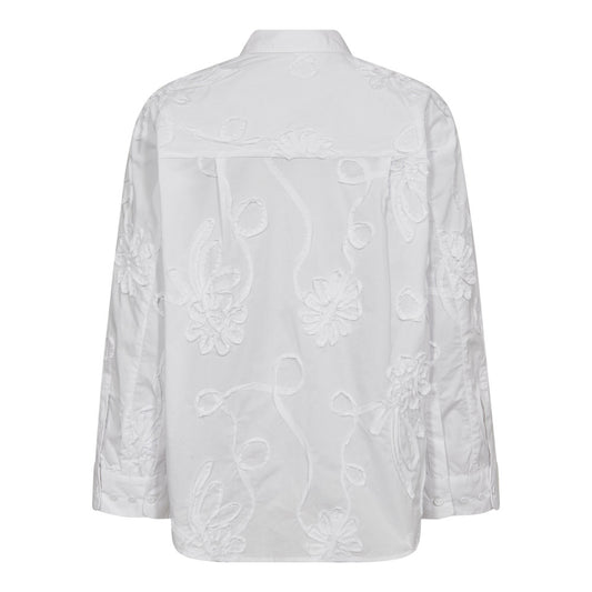 XAVIER FLOWER SHIRT - HVID - CO´COUTURE