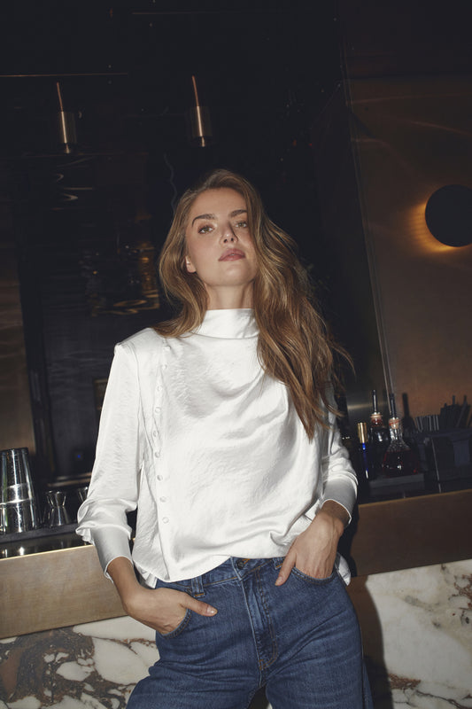 HELEN BUTTON BLOUSE - CO'COUTURE