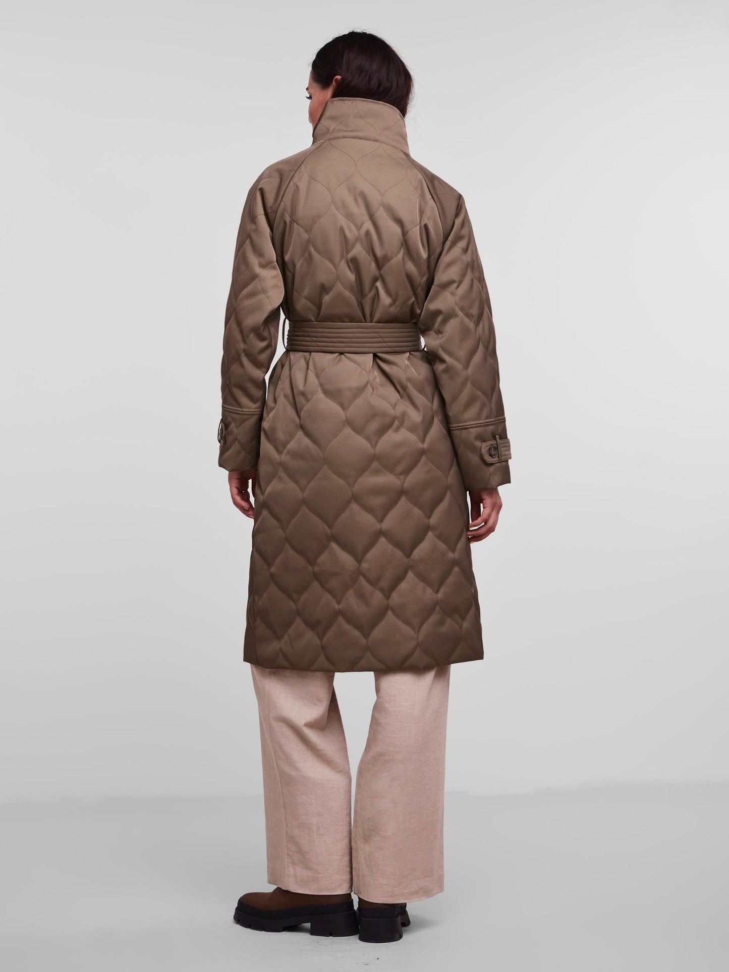 YASBEAMA QUILTED COAT - ARMY - Y.A.S